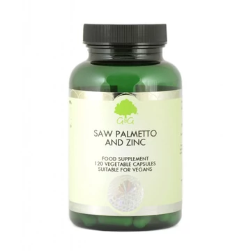 G&G FŰRÉSZES TÖRPEPÁLMA (SAW PALMETTO) 800MG CINKKEL 15MG 120 KAPSZULA